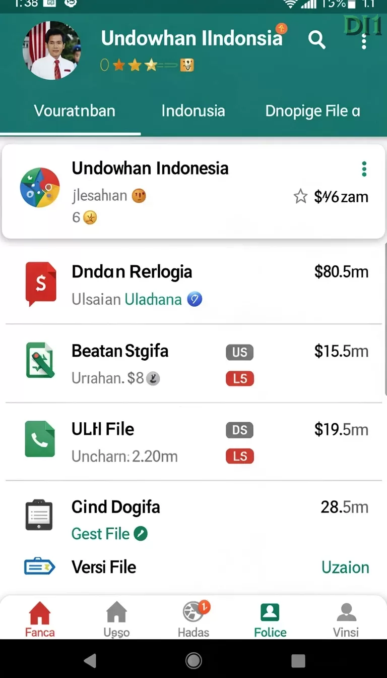 Cuplikan layar ANOBOY — halaman utama
