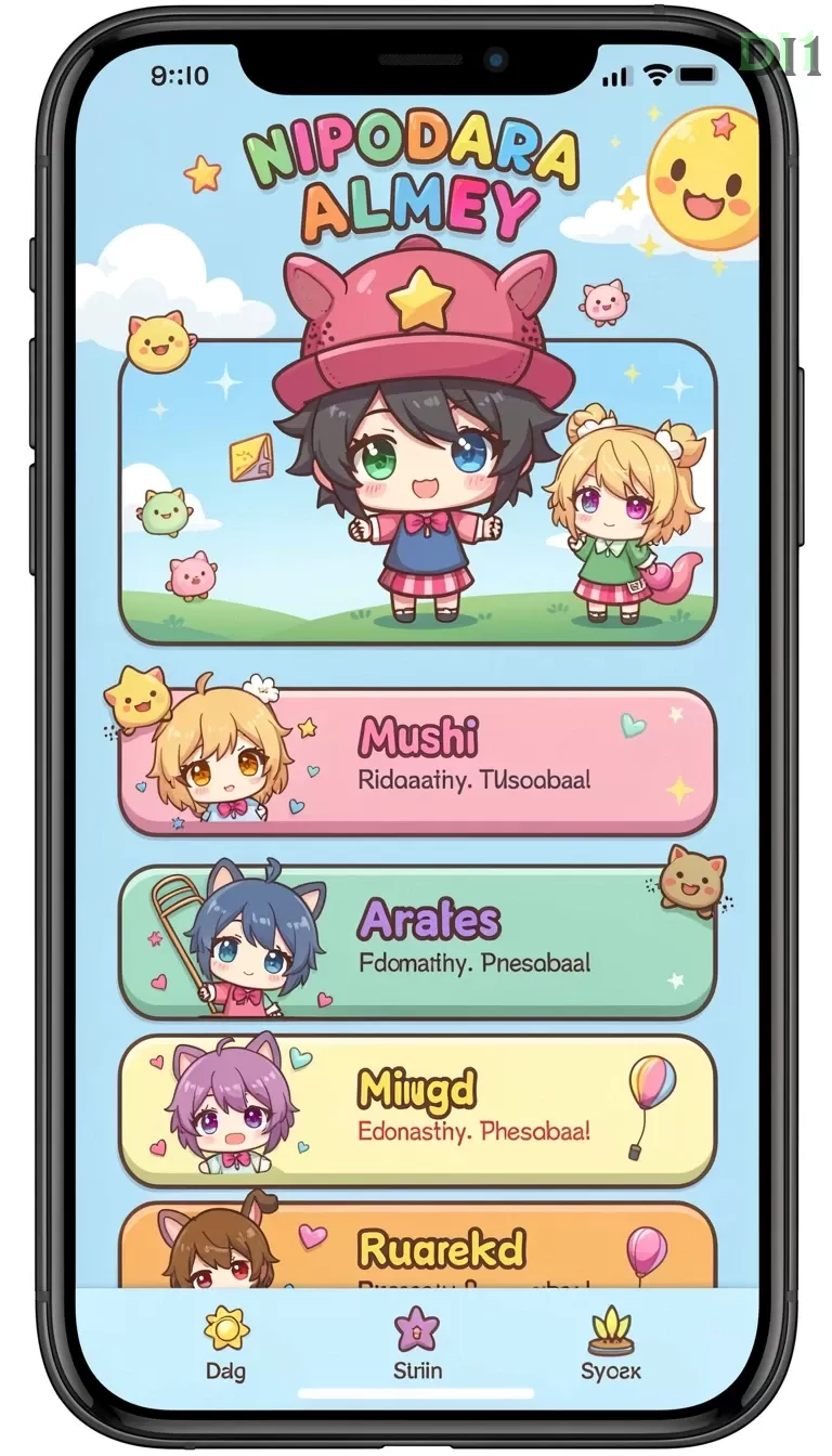 Cuplikan layar RK8 — menu navigasi