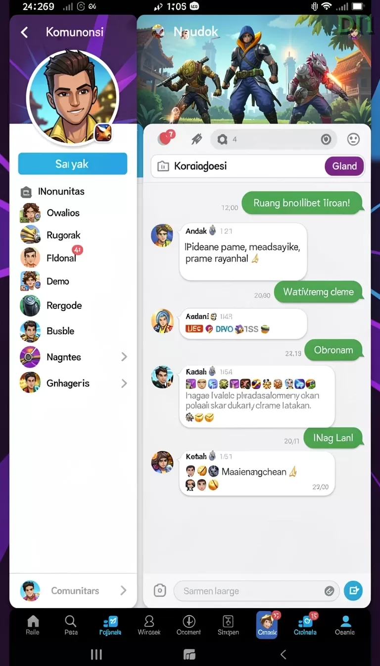 Cuplikan layar SUPRASLOT — aktivitas